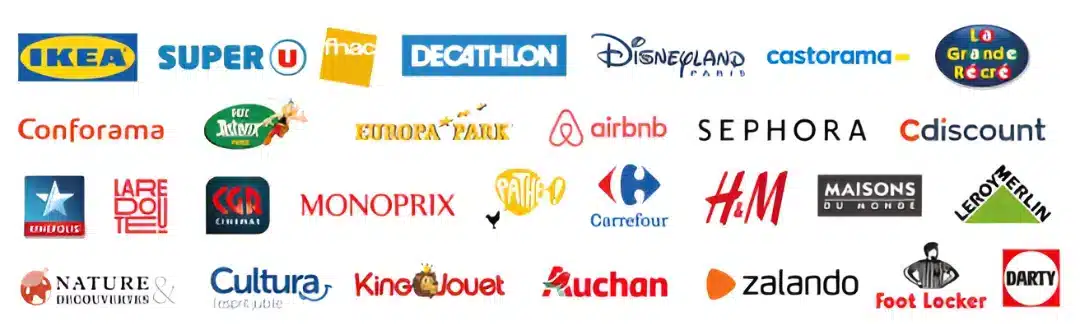 Marques partenaires disponibles avec les avantages clients AlloBox